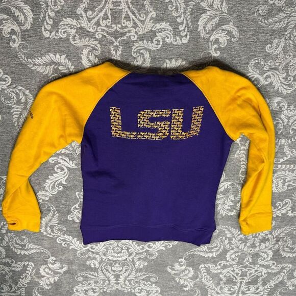 Columbia Women's LSU Tigers Full-Zip Hoodie Jacket Size L Multicolor - Picture 2 of 7